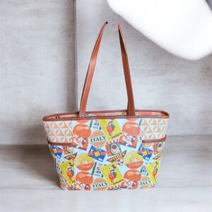 Disney Parks Epcot World Showcase Italy Mickey Postcards Tote Bag.